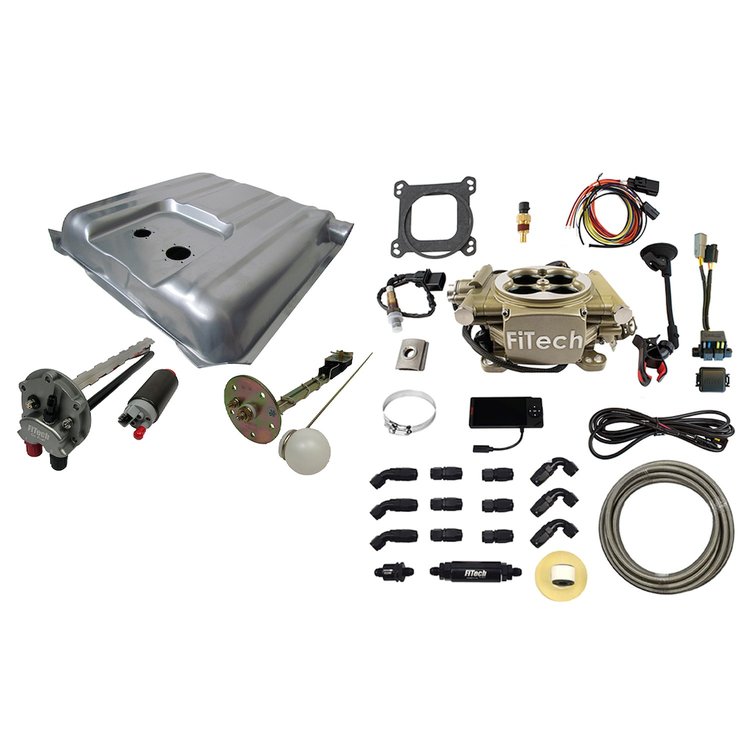 38005 Easy Street 600 HP Gold EFI System Total Package for 1957 Chevy Bel Air, w/ Pump In-Tank & Fuel Lines