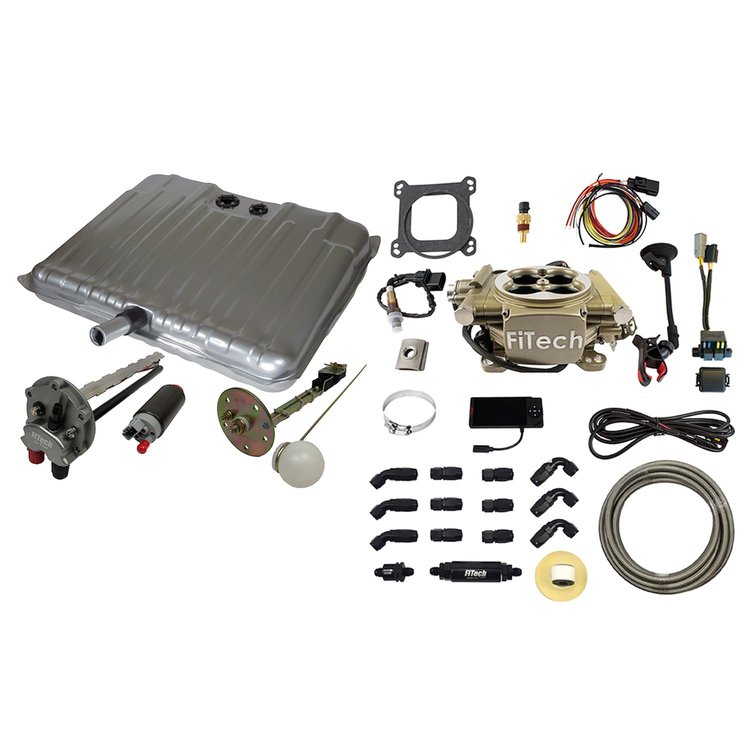 38010 Easy Street 600 HP Gold EFI System Total Package for 1965-1966 Chevy Impala, w/ Pump In-Tank & Fuel Lines