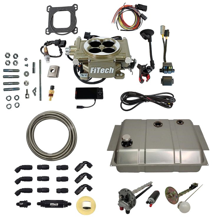 38011 Easy Street 600 HP Gold EFI System Total Package for 1967-1972 Chevy Truck, w/ Pump In-Tank; Bed Fuel Fill & Fuel Lines