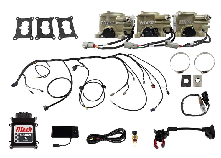 39610 Go EFI 3x2 Tri-Power 600 HP Throttle Body System Basic Kit