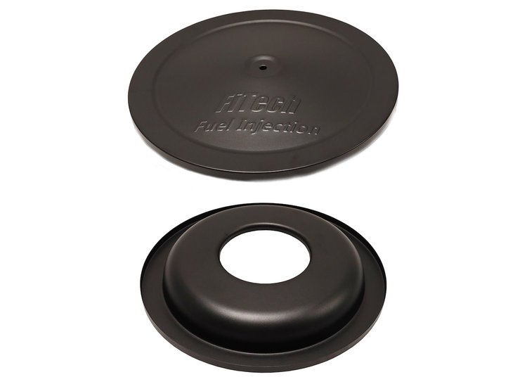 42005 2 Inch Air Filter Drop Base/ Black/ Air Filter Top/ 14 Inch Diameter