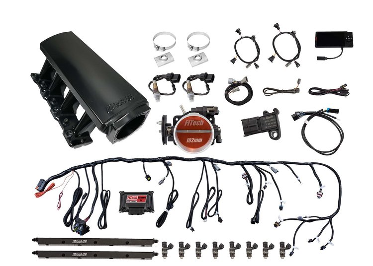 70009 Ultimate LS EFI Induction System LS1/LS2/LS6 750 HP with Transmission Control & Long Runner Cathedral
