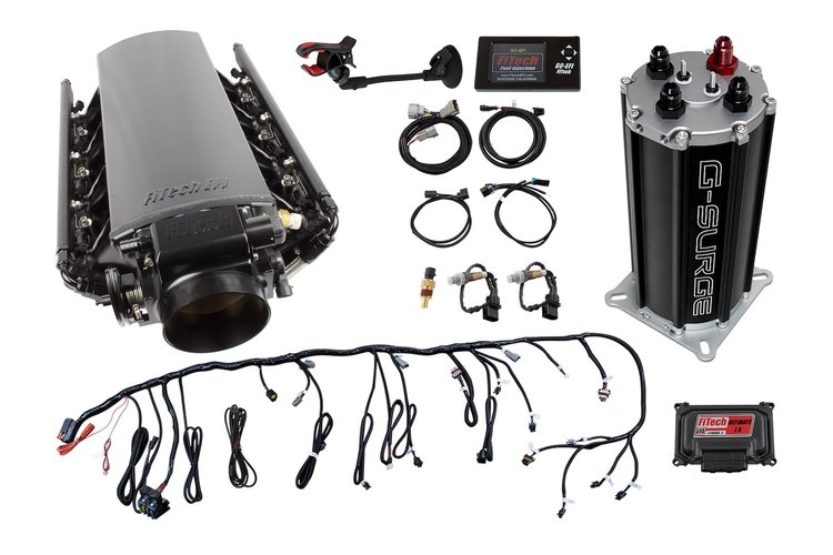 Ultimate LS EFI Induction System LS3/L92 500 HP with HyperFuel Single Pump G-Surge Tank