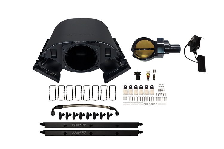 70068DBWBB Ultimate Rebel LS Loaded/ Short Cathed Intake for GM LS1, Drive-By-Wire, 92 mm Throttle Body, 500 HP [Black]