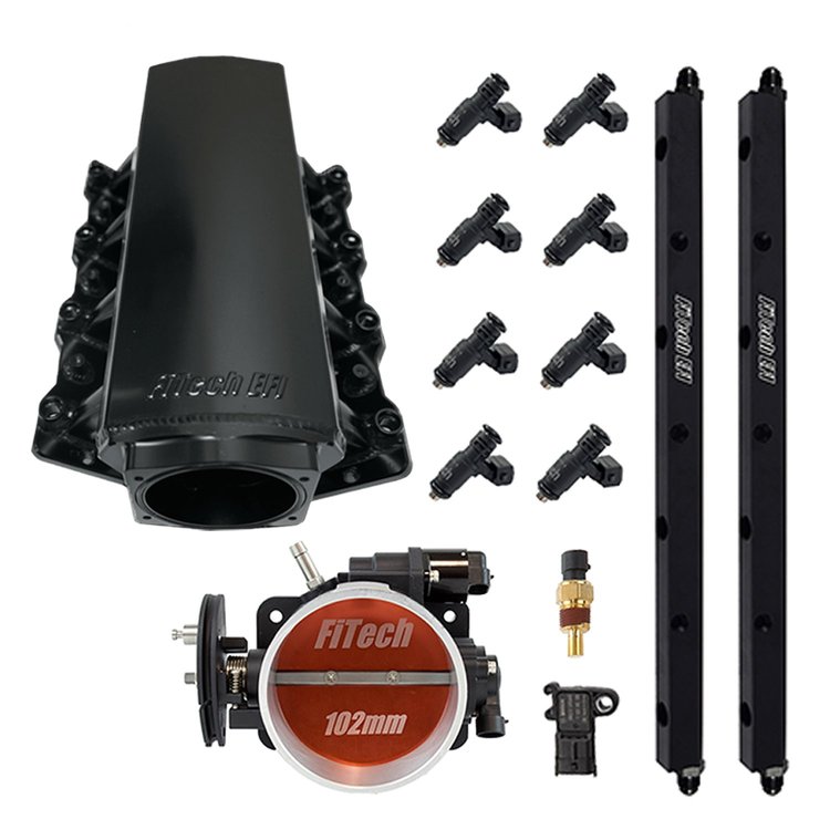 70072 Loaded Intake Manifold LS1 750 HP Aluminum with 102 mm Throttle Body and 55 lbs./hr. Fuel Injectors