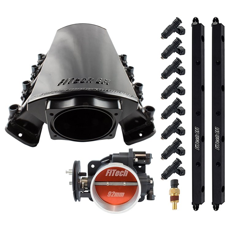 Loaded Intake Manifold LS7, Square Port 500 HP Aluminum with 92 mm Throttle Body and 36 lbs./hr. Fuel Injectors