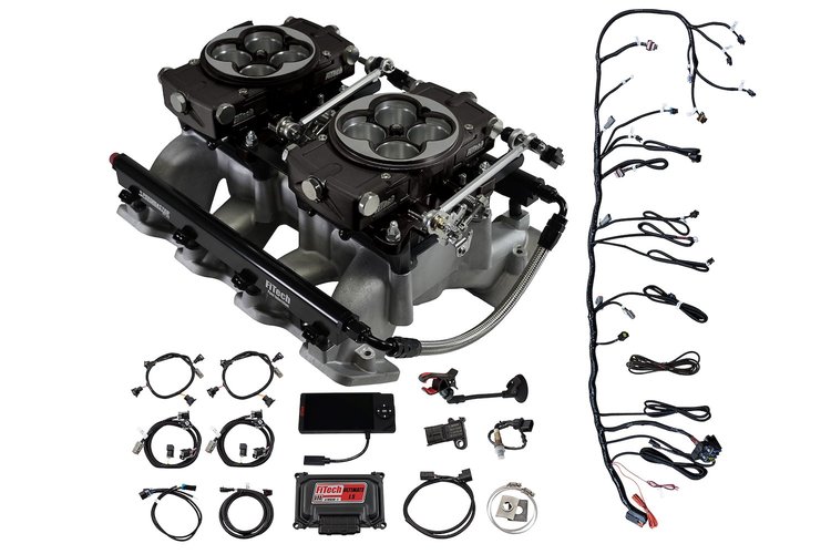 DUAL QUAD BLK LS EFI KIT