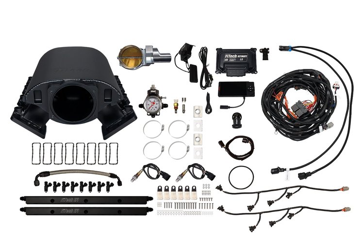 70090DBWSB Ultimate Rebel EFI System w/ Short Intake Manifold for GM LS1, Drive-By-Wire, 102 mm Throttle Body, 750 HP