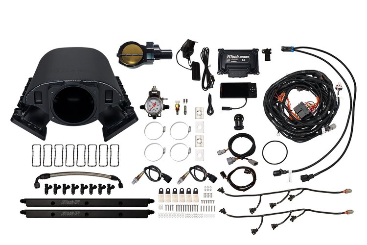 70093DBWBB Ultimate Rebel EFI System w/ Short Intake Manifold for GM LS1, Drive-By-Wire, 102 mm Throttle Body, 1,000 HP