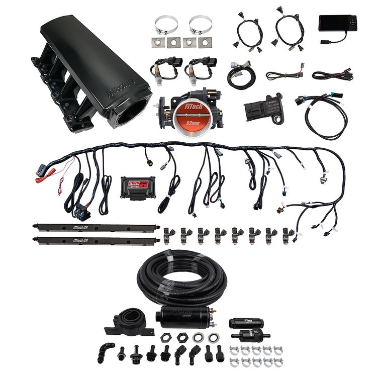 71007 Ultimate LS EFI Induction System Tall LS1/LS2/LS6 500 HP w/Trans Control & In-line Fuel Pump Master Kit