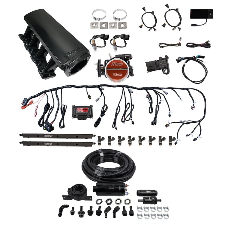 71008 Ultimate LS EFI Tall Induction System LS1/LS2/LS6 750 HP with In-Line Fuel Pump Master Kit