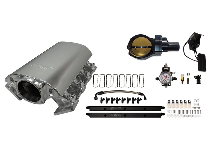 73078DBWBB Ultimate Rebel Short Loaded Intake Manifold for GM LS1, Drive-By-Wire, 92 mm Throttle Body, 500 HP [Brilliant]