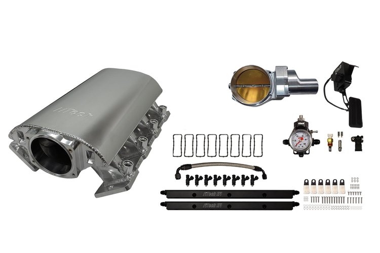 73080DBWSB Ultimate Rebel Short Loaded Intake Manifold for GM LS1, Drive-By-Wire, 102 mm Throttle Body, 1,000 HP [Brilliant]