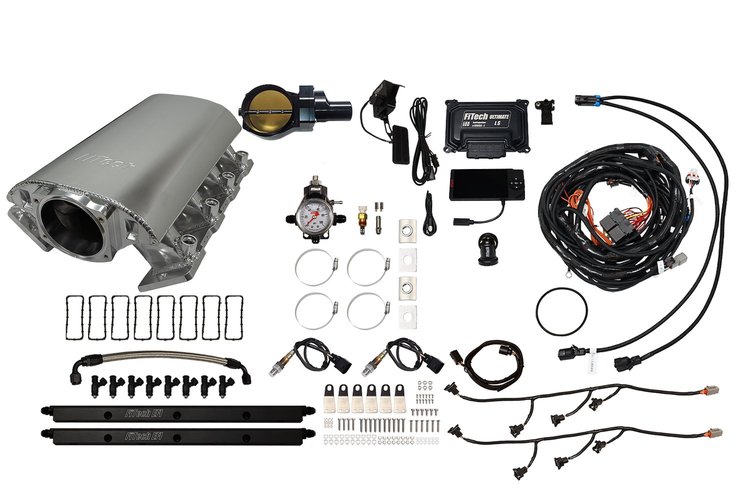 73083DBWBB Ultimate Rebel EFI System w/Short Intake Manifold for GM LS1, Drive-By-Wire, 102 mm Throttle Body, 750 HP [Brilliant]