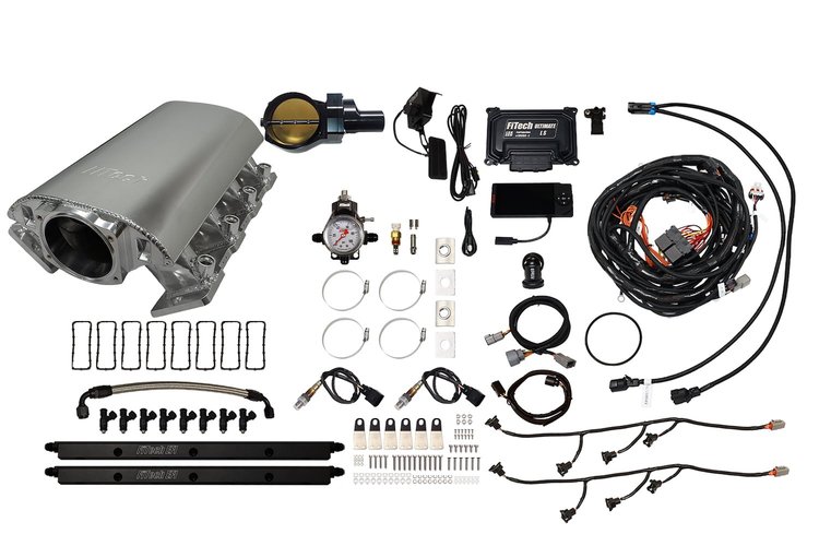 73086DBWBB Ultimate Rebel EFI System w/Short Intake Manifold, GM LS1, Drive-By-Wire, 102 mm Throttle Body, 1000 HP [Brilliant]