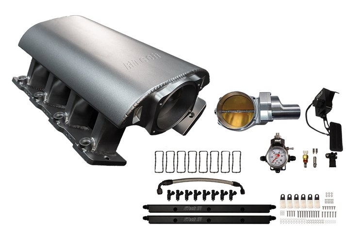 73118DBWSB Ultimate Rebel Tall Loaded Intake Manifold for GM LS1, Drive-By-Wire, 92 mm Throttle Body, 500 HP [Satin]