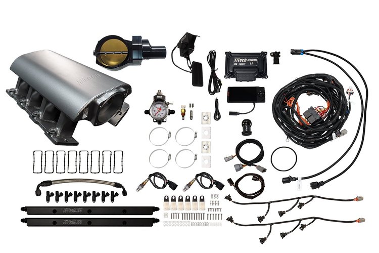73126DBWBB Ultimate Rebel EFI System w/ Tall Intake Manifold for GM LS1, Drive-By-Wire, 102 mm Throttle Body, 1,000 HP [Satin]