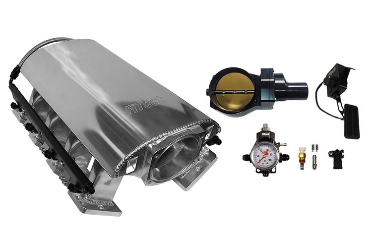 73138DBWBB Ultimate Rebel Tall Loaded Intake Manifold for GM LS1, Drive-By-Wire, 92 mm Throttle Body, 500 HP [Brilliant]