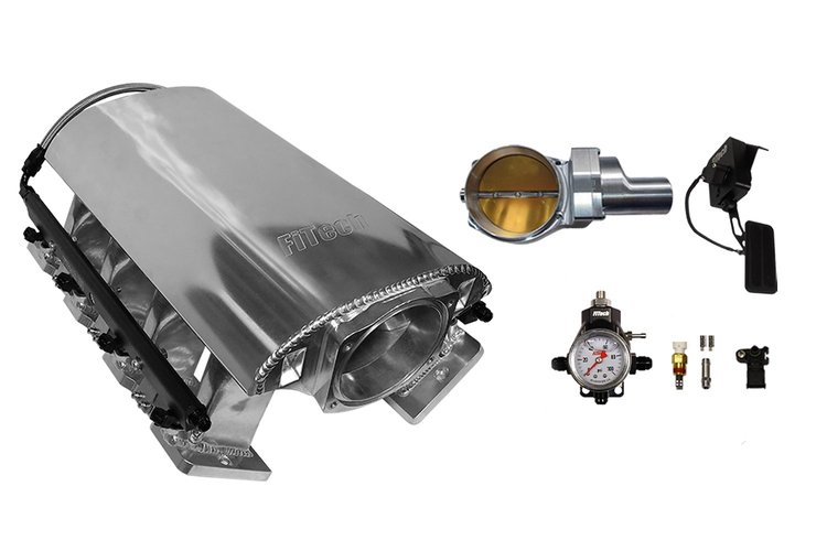 73139DBWSB Ultimate Rebel Tall Loaded Intake Manifold for GM LS1, Drive-By-Wire, 102 mm Throttle Body, 750 HP [Brilliant]
