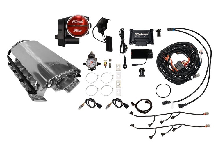 73141DBW Ultimate Rebel EFI System w/ Tall Intake Manifold for GM LS1, Drive-By-Wire, 92 mm Throttle Body, 500 HP [Brilliant]