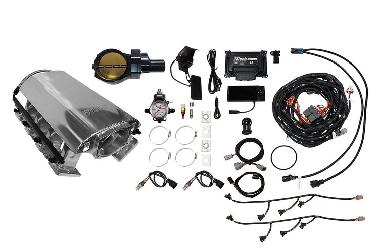 73144DBWBB Ultimate Rebel EFI System w/ Tall Intake Manifold for GM LS1, Drive-By-Wire, 102 mm Throttle Body, 750 HP [Brilliant]