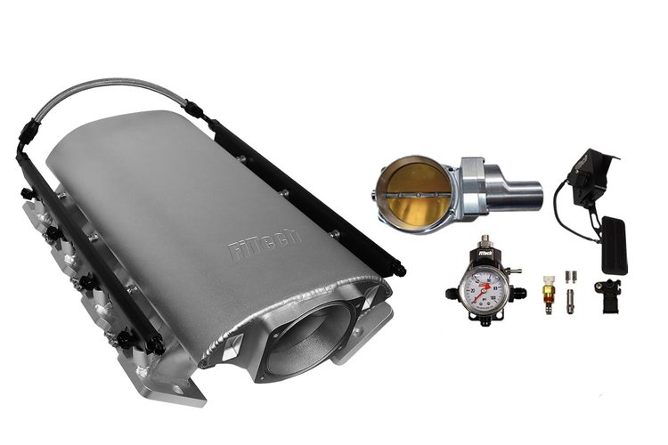 73190DBWSB Ultimate Rebel Short Loaded Intake Manifold for GM LS3, Drive-By-Wire, 102 mm Throttle Body, 1,000 HP [Satin]