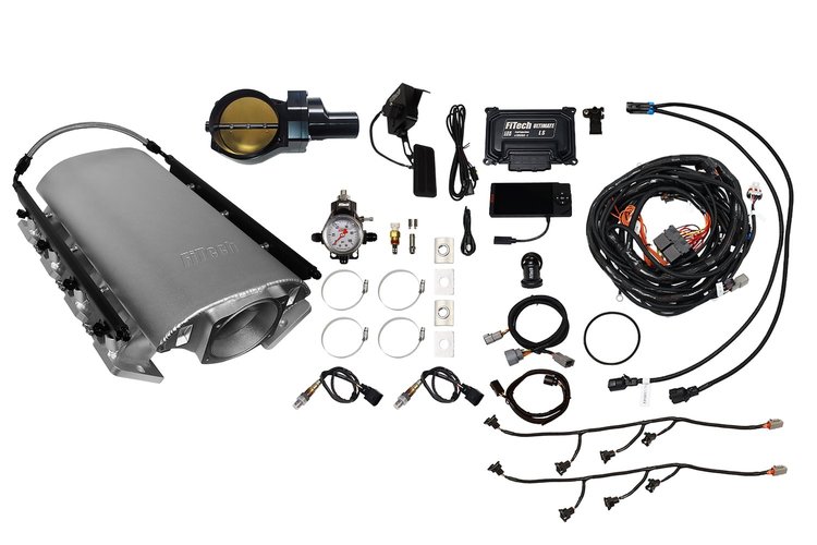 73192DBWBB Ultimate Rebel EFI System w/ Short Intake Manifold for GM LS3, Drive-By-Wire, 92 mm Throttle Body, 500 HP [Satin]