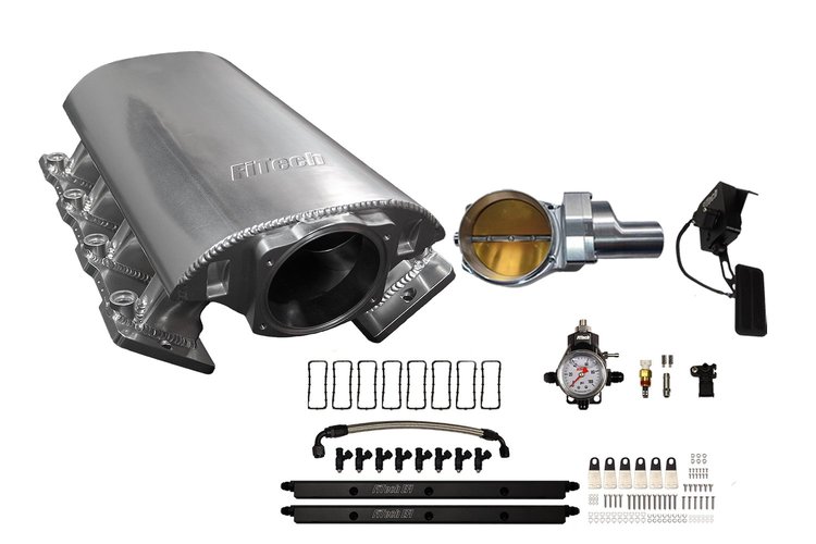 73209DBWSB Ultimate Rebel Short Loaded Intake Manifold for GM LS3, Drive-By-Wire, 102 mm Throttle Body, 750 HP [Brilliant]