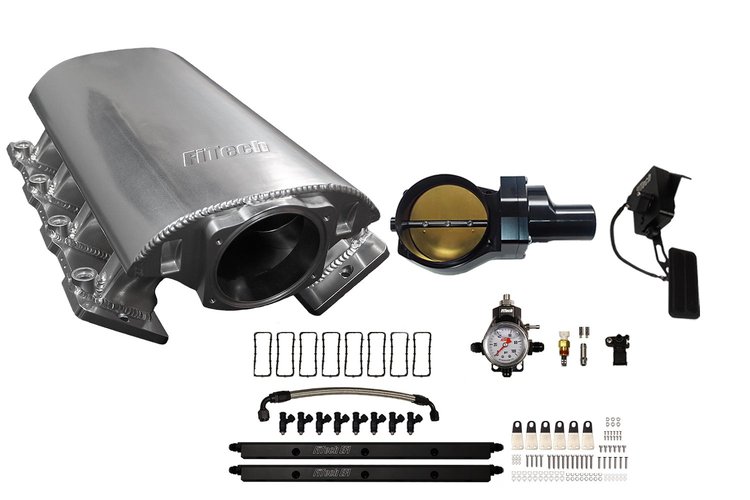 73210DBWBB Ultimate Rebel Short Loaded Intake Manifold for GM LS3, Drive-By-Wire, 102 mm Throttle Body, 1,000 HP [Brilliant]