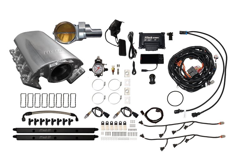 73211DBWSB Ultimate Rebel EFI System w/ Short Intake Manifold for GM LS3, Drive-By-Wire, 92 mm Throttle Body, 500 HP [Brilliant]