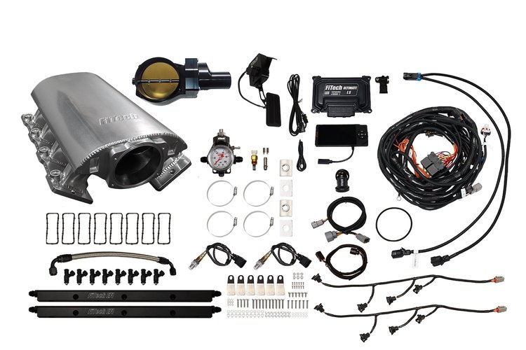 73212DBWBB Ultimate Rebel EFI System w/ Short Intake Manifold for GM LS3, Drive-By-Wire, 92 mm Throttle Body, 500 HP [Brilliant]