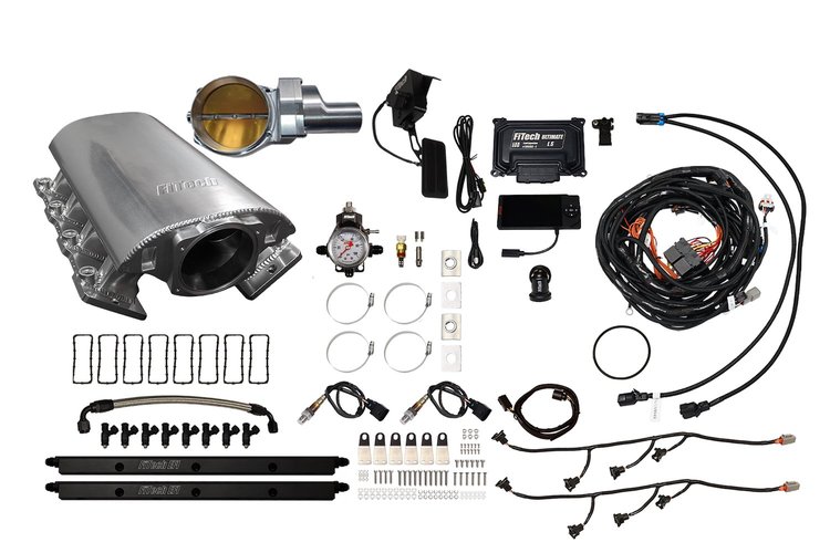 73213DBWSB Ultimate Rebel EFI System w/Short Intake Manifold for GM LS3, Drive-By-Wire, 102 mm Throttle Body, 750 HP [Brilliant]