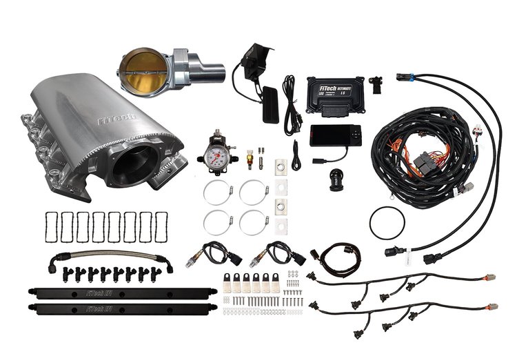 73215DBWSB Ultimate Rebel EFI System w/Short Intake Manifold, GM LS3, Drive-By-Wire, 102 mm Throttle Body, 1000 HP [Brilliant]