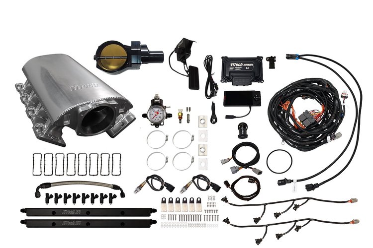 73216DBWBB Ultimate Rebel EFI System w/Short Intake Manifold, GM LS3, Drive-By-Wire, 102 mm Throttle Body, 1000 HP [Brilliant]