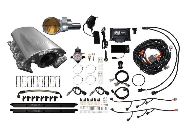 73216DBWSB Ultimate Rebel EFI System w/Short Intake Manifold, GM LS3, Drive-By-Wire, 102 mm Throttle Body, 1000 HP [Brilliant]