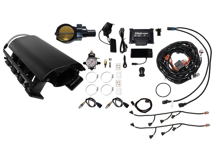 73235DBWBB Ultimate Rebel EFI System w/ Tall Intake Manifold for GM LS3, Drive-By-Wire, 102 mm Throttle Body, 1,000 HP [Black]