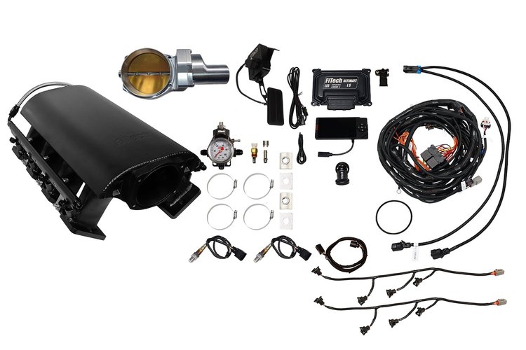 73235DBWSB Ultimate Rebel EFI System w/ Tall Intake Manifold for GM LS3, Drive-By-Wire, 102 mm Throttle Body, 1,000 HP [Black]