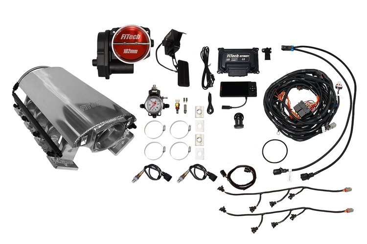 73271DBW Ultimate Rebel EFI System w/ Tall Intake Manifold for GM LS3, Drive-By-Wire, 92 mm Throttle Body, 500 HP [Brilliant]