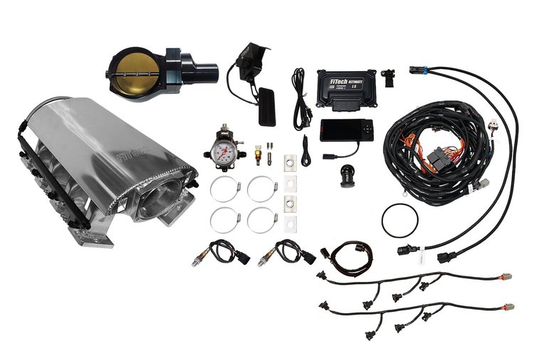 73271DBWBB Ultimate Rebel EFI System w/ Tall Intake Manifold for GM LS3, Drive-By-Wire, 92 mm Throttle Body, 500 HP [Brilliant]