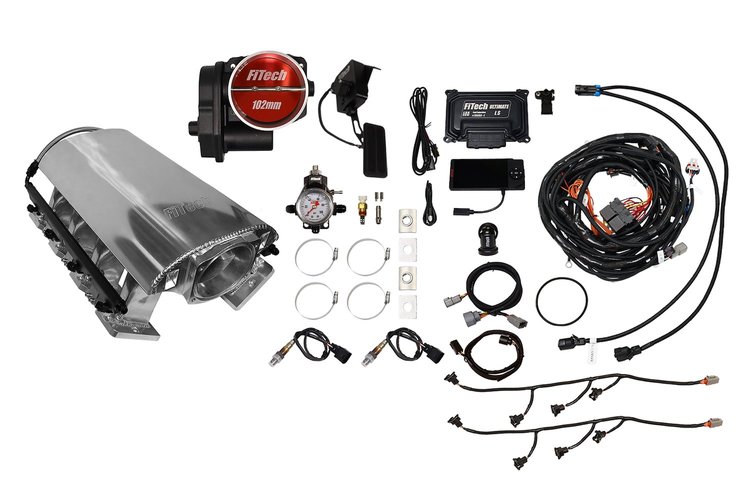 73272DBW Ultimate Rebel EFI System w/ Tall Intake Manifold for GM LS3, Drive-By-Wire, 92 mm Throttle Body, 500 HP [Brilliant]
