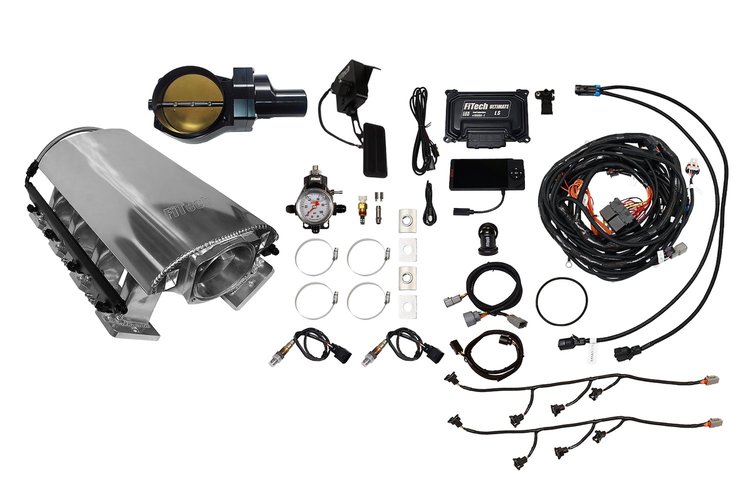 73272DBWBB Ultimate Rebel EFI System w/ Tall Intake Manifold for GM LS3, Drive-By-Wire, 92 mm Throttle Body, 500 HP [Brilliant]