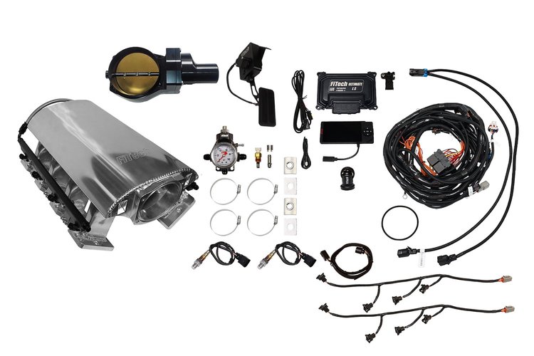 73273DBWBB Ultimate Rebel EFI System w/ Tall Intake Manifold for GM LS3, Drive-By-Wire, 102 mm Throttle Body, 750 HP [Brilliant]