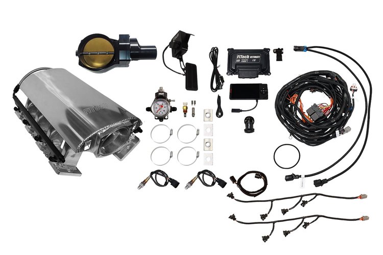 73275DBWBB Ultimate Rebel EFI System w/Tall Intake Manifold for GM LS3, Drive-By-Wire, 102 mm Throttle Body, 1000 HP [Brilliant]