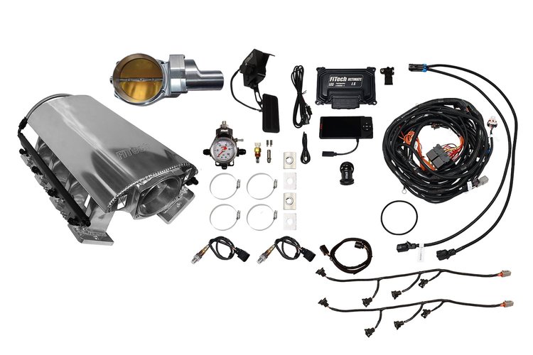 73275DBWSB Ultimate Rebel EFI System w/Tall Intake Manifold for GM LS3, Drive-By-Wire, 102 mm Throttle Body, 1000 HP [Brilliant]