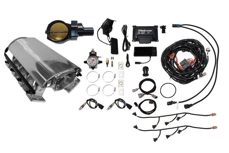 73276DBWBB Ultimate Rebel EFI System w/Tall Intake Manifold for GM LS3, Drive-By-Wire, 102 mm Throttle Body, 1000 HP [Brilliant]