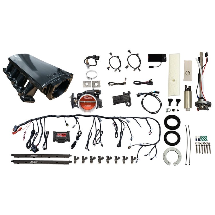 76611 Ultimate LS 500 HP EFI System With Short LS3 Port Intake & Go Fuel In-Tank Regulated Pump 340 LPH Master Kit