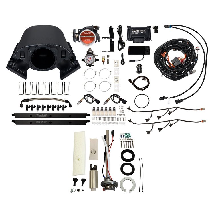 76688 Ultimate Rebel LS/ 500 HP/ EFI System/ Short Cathedral Intake/ Go Fuel In-Tank Regulated Pump 340 LPH