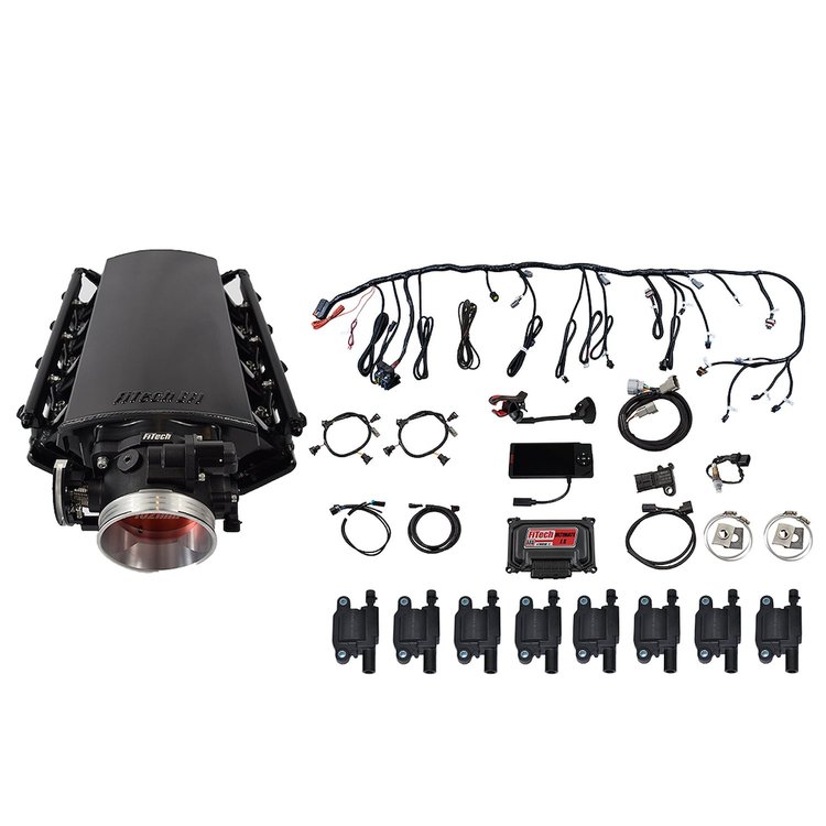 78002 Ultimate LS 500 HP EFI System With Short Cathedral Intake,Transmission Control & LS3 Coil Pack Set