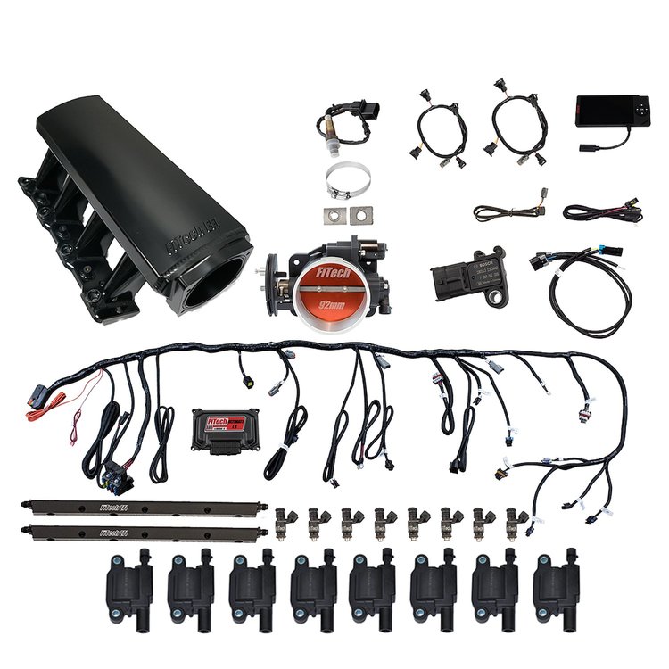 78006 Ultimate LS 500 HP EFI System With Long Runner Cathedral Intake & LS3 Coil Pack Set