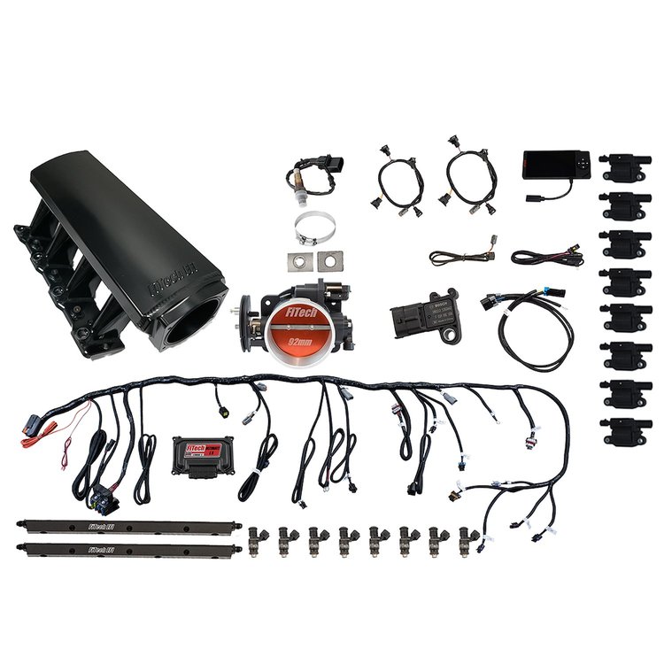 79006 Ultimate LS 500 HP EFI System With Long Runner Cathedral Intake & LS3 Coil Pack Set